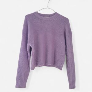 Fuzzy lavender sweater